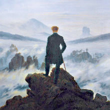  Caspar David Friedrich - "Wanderer Above the Sea of Fog"