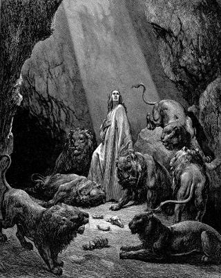Daniel in the Den of Lions by Gustave Doré