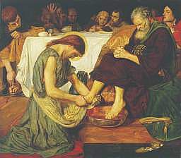 'Jesus Washing Peter's Feet at the Last Supper' by Ford Madox Brown, 1865