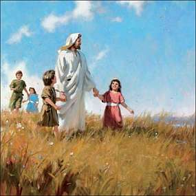 Jesus leads His children