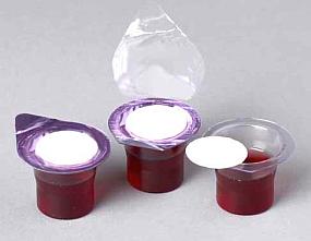 Prepackaged, prefilled, communion cups & wafers