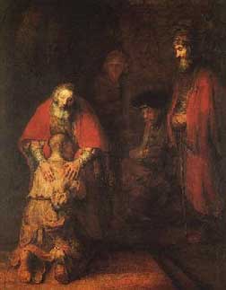 Detail from Rembrandt's "The Return of the Prodigal Son"