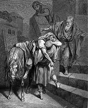 Gustave Doré - 'The Arrival of the Good Samaritan at the Inn'