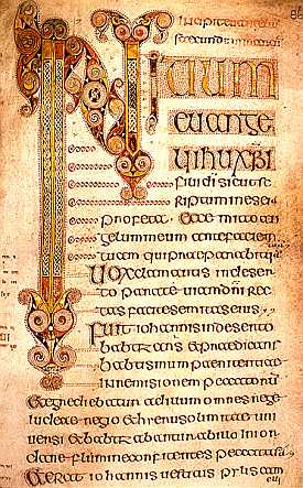 The Book of Durrow's Gospel of   Mark