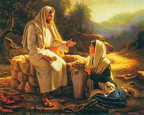 Jesus and the Samaritan woman at the well