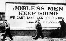 Jobless men, keep going...