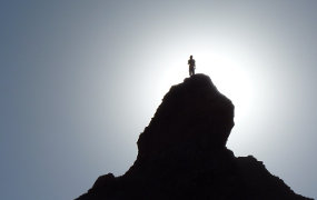 Standing on the rock